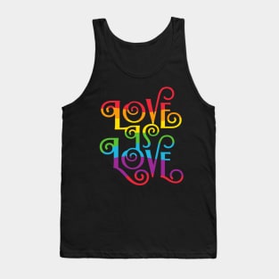 Pride T-Shirt Love is Love Shirt Gay Pride Tshirt Proud LGBTQ apparel Lesbian Pride Bi Pride Equality Shirt Pride Month Gift Rainbow shirt Tank Top